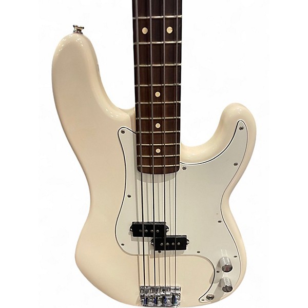 Used Fender Player Precision Bass Olympic White Electric Bass Guitar