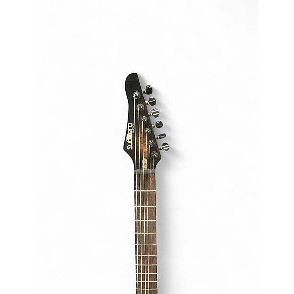 Used Subzero Guitars SZ Paradigm Baritone 27" Trans Black Burl Baritone Guitars