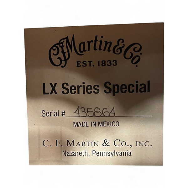 Used Martin LX1 Special Regular White Acoustic Guitar