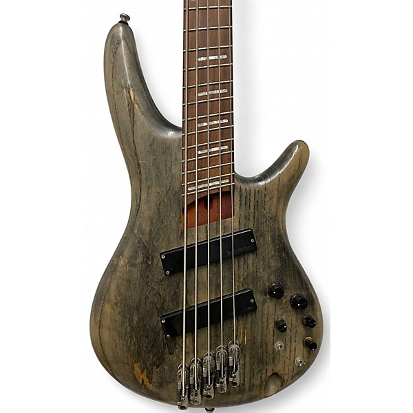 Used Ibanez SRFF805 Gray Electric Bass Guitar