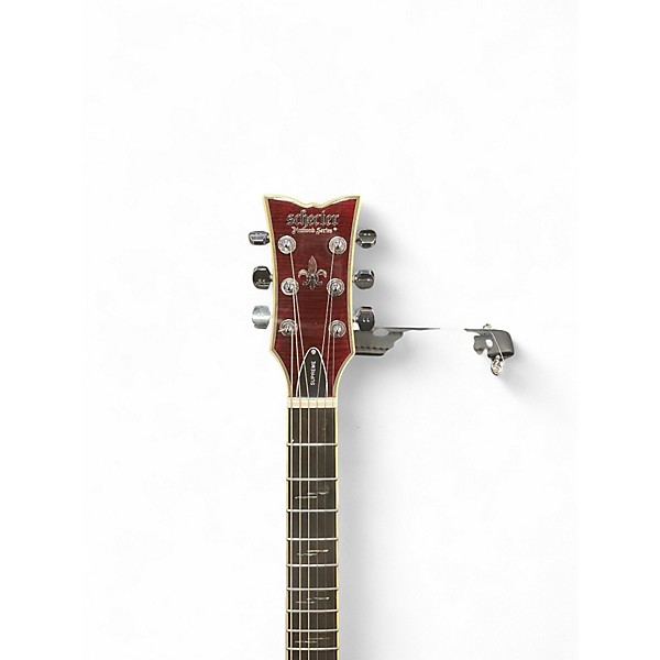 Used Schecter Guitar Research SOLO II SUPREME Flamed Red Burst Solid Body Electric Guitar