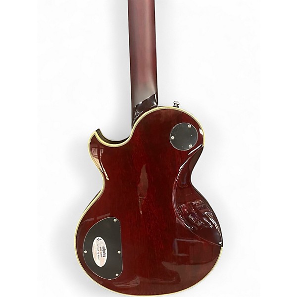 Used Schecter Guitar Research SOLO II SUPREME Flamed Red Burst Solid Body Electric Guitar