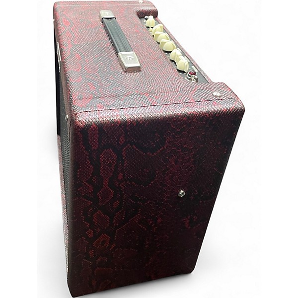 Used Fender Blues Junior IV 15W 1x12 Red Snakeskin Texas Heat Tube Guitar Combo Amp