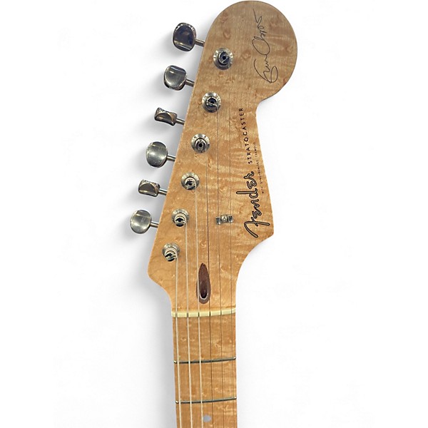 Used Fender Custom Shop Eric Clapton Stratocaster Mercedes Blue Solid Body Electric Guitar