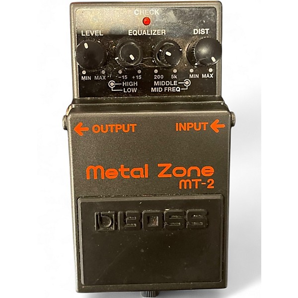 Used BOSS MT2 Metal Zone Distortion Effect Pedal