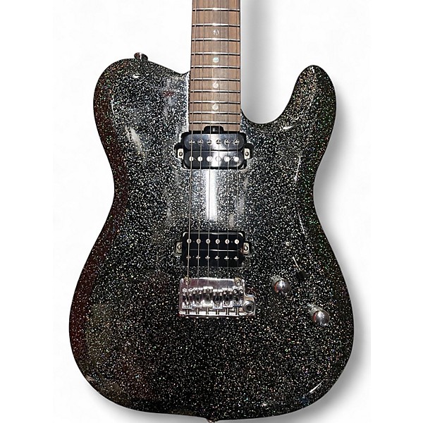Used Musi virgo black sparkle Solid Body Electric Guitar