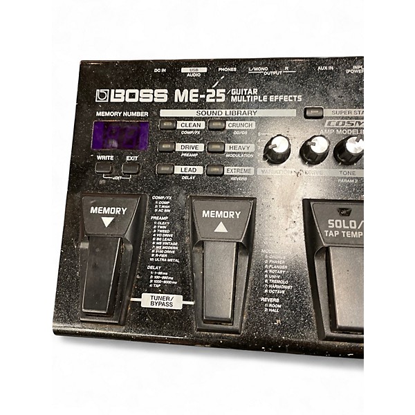 Used BOSS ME25 Guitar Multi Effect Processor