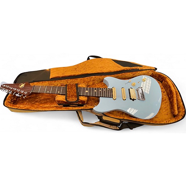 Used Cave And Canary The Meteor Modern Blue Solid Body Electric Guitar