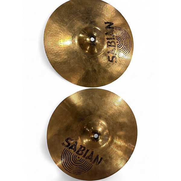 Used SABIAN 13in AA MARCHING HATS PAIR Cymbal