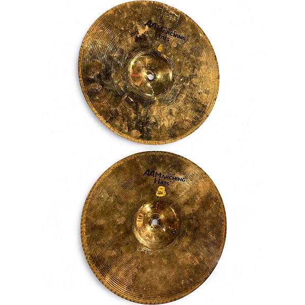 Used SABIAN 13in AA MARCHING HATS PAIR Cymbal