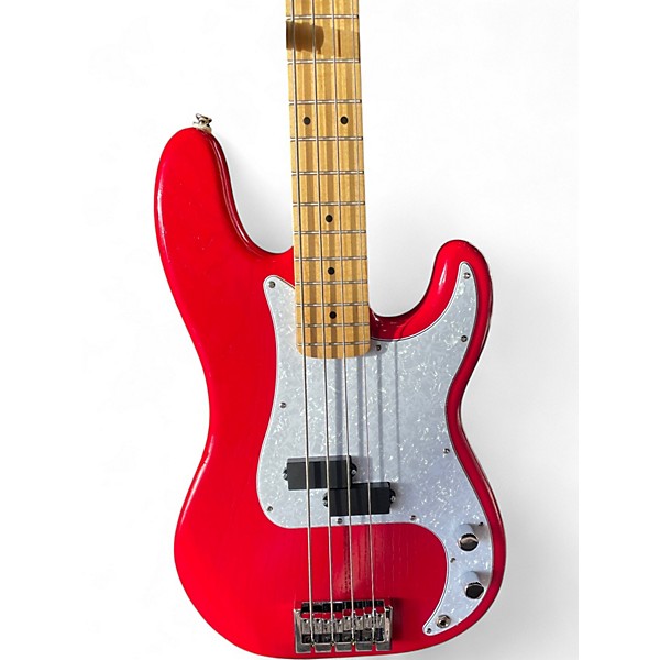 Used Logan P-Style Red Electric Bass Guitar