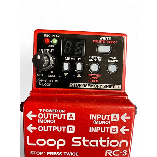 Used BOSS RC3 Loop Station Pedal