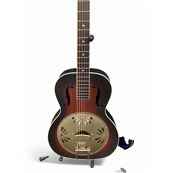Used Gretsch Guitars G9240 Alligator Biscuit Round Neck 2 Color Sunburst Resonator Guitar