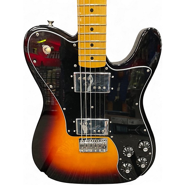 Used Fender American Vintage II 1975 Telecaster Deluxe 3 Color Sunburst Solid Body Electric Guitar