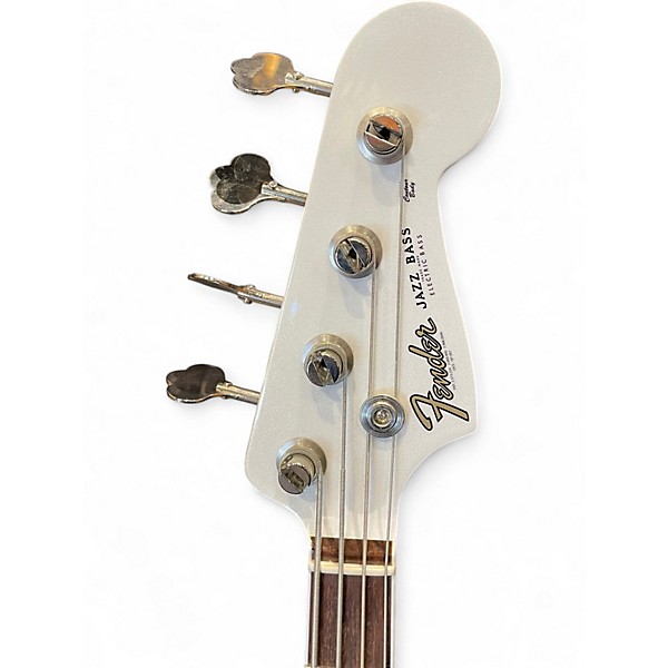 Used 2020 Fender 60th Anniversary Jazz Bass Arctic pearl Electric Bass Guitar