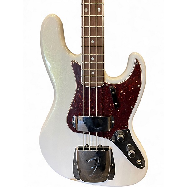 Used 2020 Fender 60th Anniversary Jazz Bass Arctic pearl Electric Bass Guitar