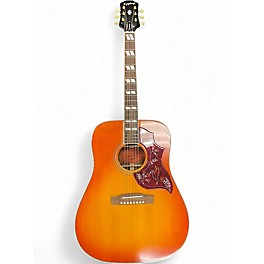Used Epiphone INSPIRED BY GIBSON HUMMINGBIRD Cherry Sunburst Acoustic Electric Guitar