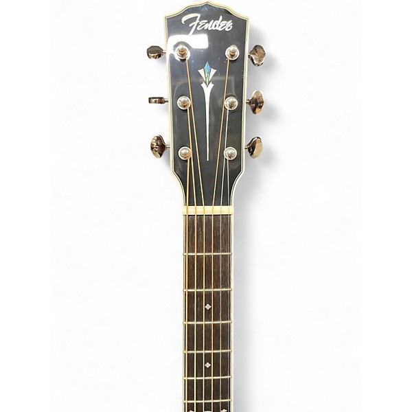 Used Fender PO220E Natural Acoustic Electric Guitar
