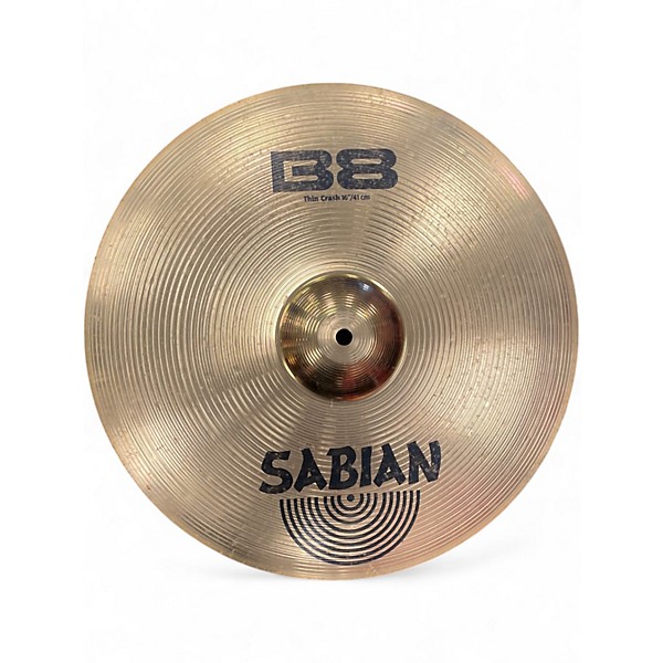 Used SABIAN 16in B8 Thin Crash Cymbal