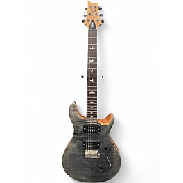 Used PRS SE Custom 24 Gray Flame Solid Body Electric Guitar