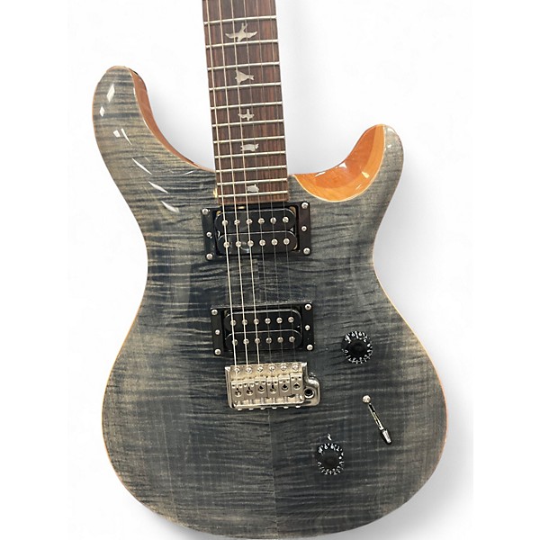 Used PRS SE Custom 24 Gray Flame Solid Body Electric Guitar