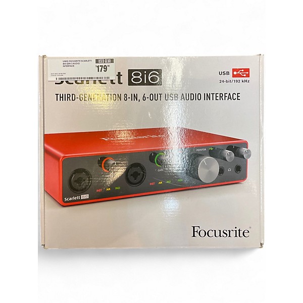 Used Focusrite Scarlett 8i6 Gen 3 Audio Interface