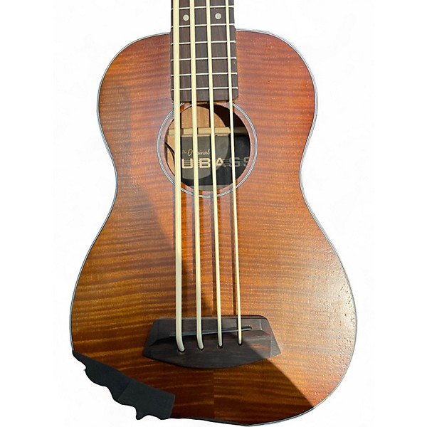 Used Kala Exotic Mahogany U-Bass 2 Tone Sunburst Acoustic Bass Guitar