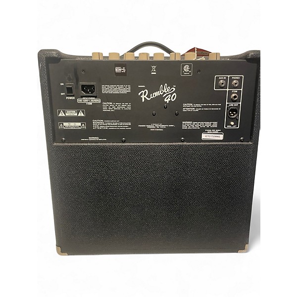 Used Fender Rumble 40 40W 1x10 Bass Combo Amp