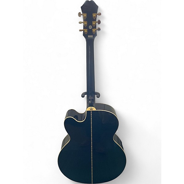 Used Epiphone J-200EC STUDIO Black Acoustic Electric Guitar