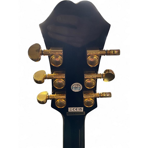Used Epiphone J-200EC STUDIO Black Acoustic Electric Guitar