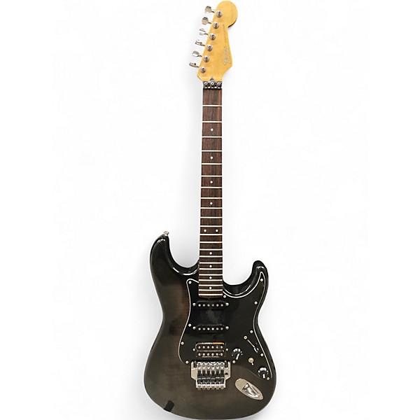 Vintage 1980s Fender st 656 Contemporary Black Solid Body Electric Guitar