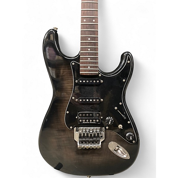 Vintage 1980s Fender st 656 Contemporary Black Solid Body Electric Guitar