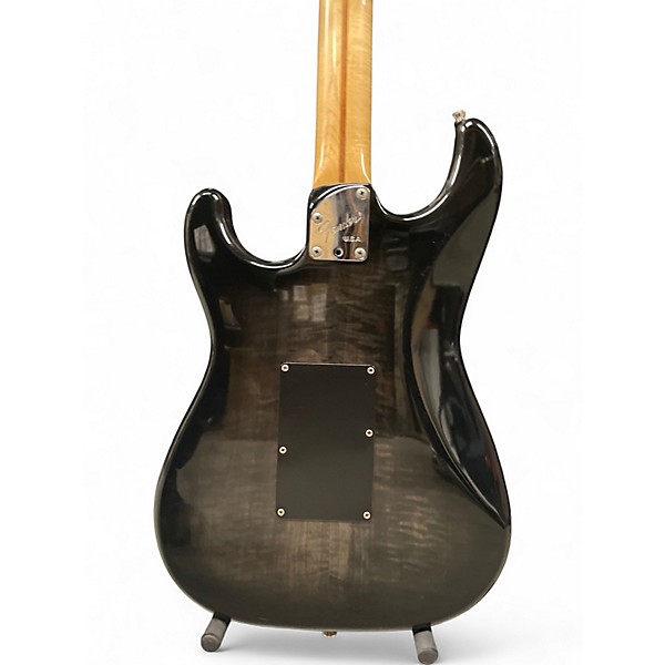 Vintage 1980s Fender st 656 Contemporary Black Solid Body Electric Guitar