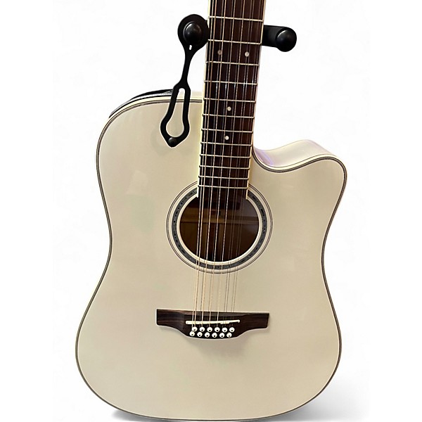 Used Takamine GD37CE 12 Pearl White 12 String Acoustic Electric Guitar