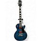 Used 2024 Epiphone Les Paul Custom Figured Blue Solid Body Electric Guitar thumbnail