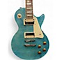 Used 2018 Epiphone Les Paul Traditional pro iii plus Trans Blue Solid Body Electric Guitar