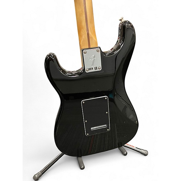 Used Fender Player Stratocaster Black Solid Body Electric Guitar