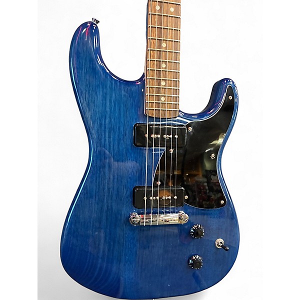 Used Squier Strat-O-Sonic Blue Solid Body Electric Guitar