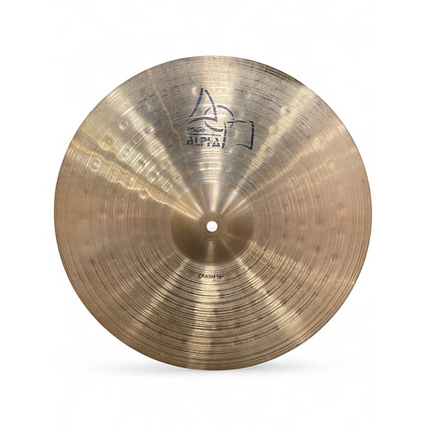 Used Paiste 18in Alpha Crash Cymbal