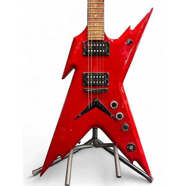 Used 2007 Dean Dime Razorback Red Solid Body Electric Guitar