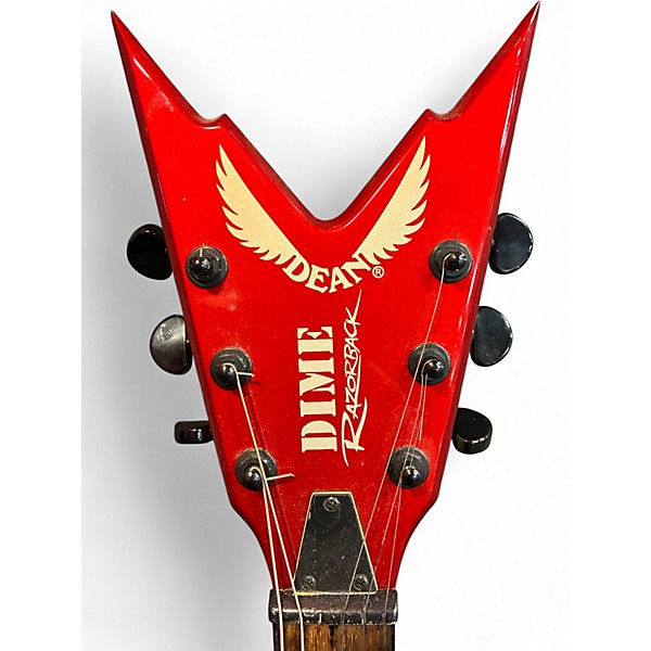 Used 2007 Dean Dime Razorback Red Solid Body Electric Guitar
