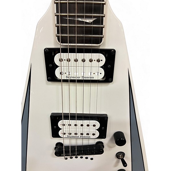 Used Kramer Nite-V Plus Alpine White Solid Body Electric Guitar