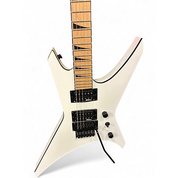 Used Jackson JS Series Warrior Alpine White Solid Body Electric Guitar