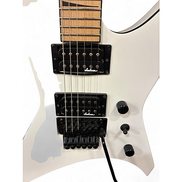 Used Jackson JS Series Warrior Alpine White Solid Body Electric Guitar