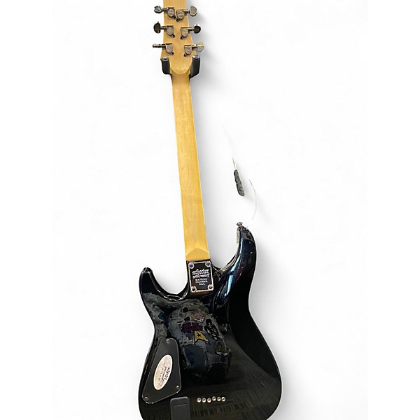 Used Schecter Guitar Research Demon 6 Dark Cherry Burst Solid Body Electric Guitar