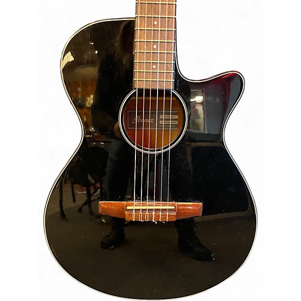 Used Ibanez AEG50N Black Classical Acoustic Electric Guitar