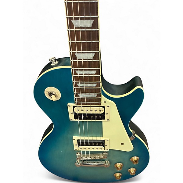 Used Epiphone Les Paul Traditional Pro IV Blue Solid Body Electric Guitar