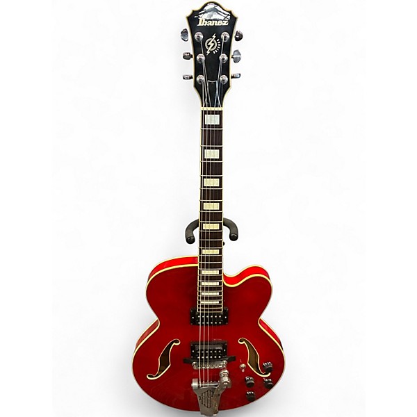 Used Ibanez AFS75T Artcore Red Hollow Body Electric Guitar