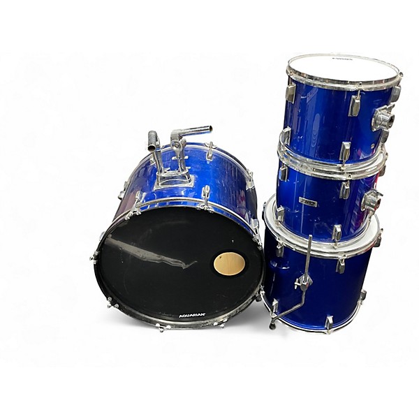Used TKO 4 Piece Miscellaneous Blue Drum Kit