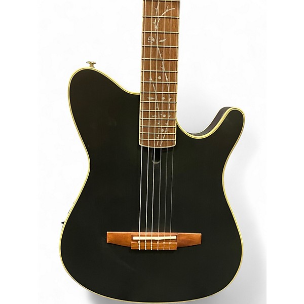 Used Ibanez Tod10n Black Classical Acoustic Electric Guitar